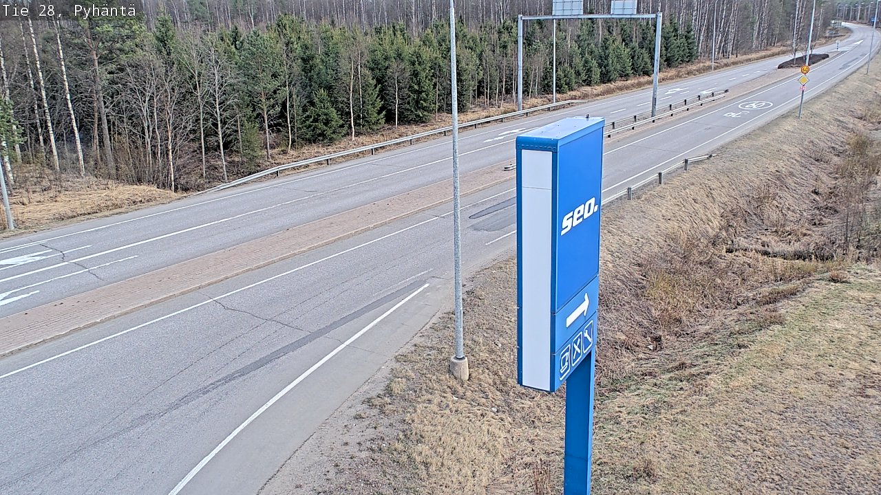 Kelikamerat Kuva Tie 28 Pyhäntä, Pyhäntä, Pohjois-Pohjanmaa