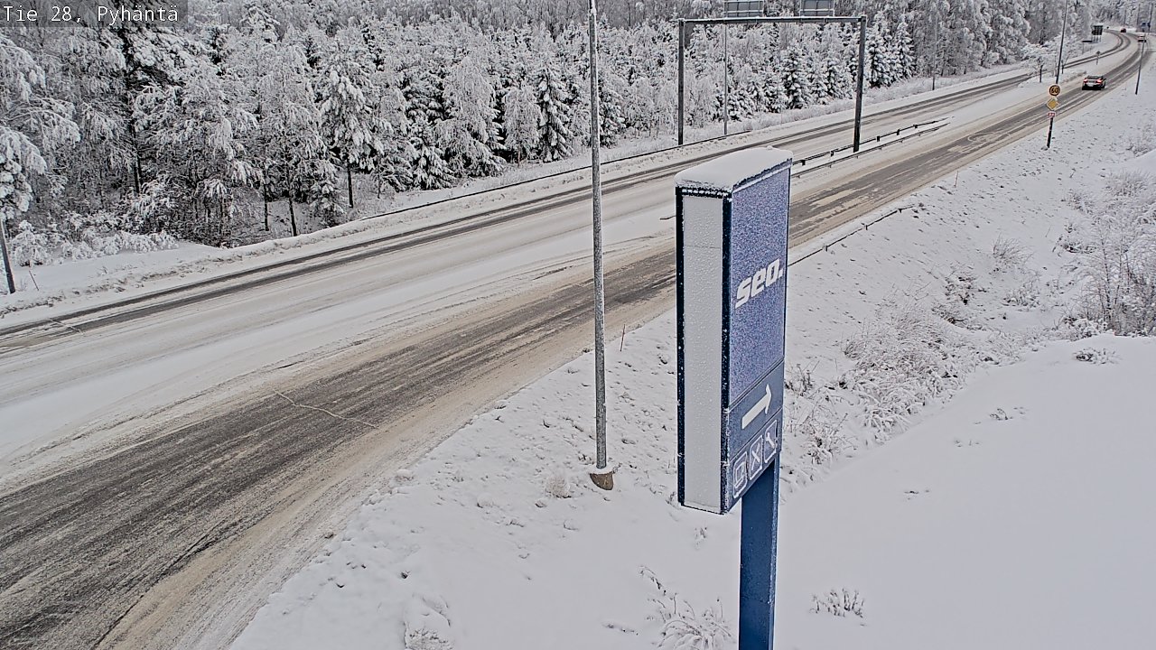 Kelikamerat Kuva Tie 28 Pyhäntä, Pyhäntä, Pohjois-Pohjanmaa