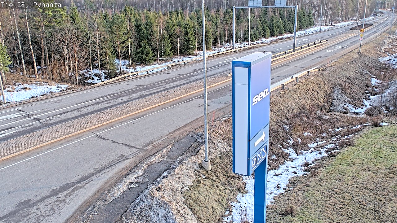 Kelikamerat Kuva Tie 28 Pyhäntä, Pyhäntä, Pohjois-Pohjanmaa