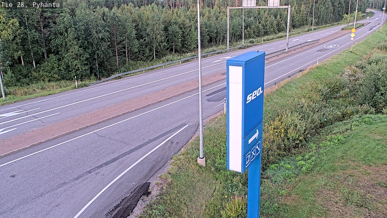 Kelikamerat Kuva Tie 28 Pyhäntä, Pyhäntä, Pohjois-Pohjanmaa