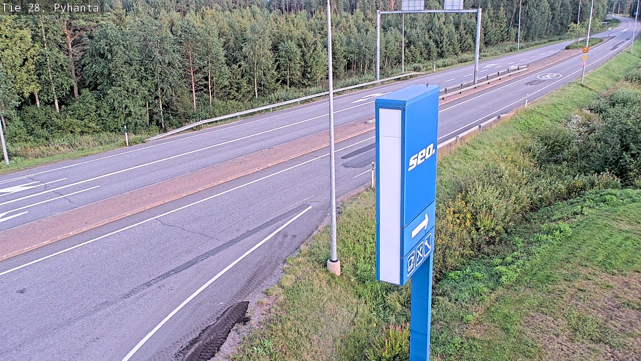 Kelikamerat Kuva Tie 28 Pyhäntä, Pyhäntä, Pohjois-Pohjanmaa