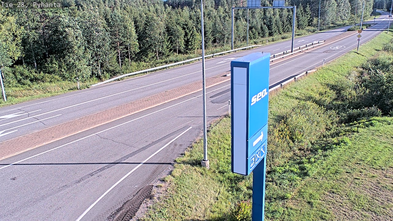 Kelikamerat Kuva Tie 28 Pyhäntä, Pyhäntä, Pohjois-Pohjanmaa