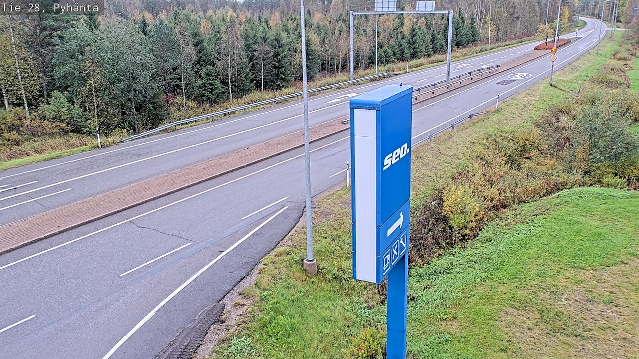 Kelikamerat Kuva Tie 28 Pyhäntä, Pyhäntä, Pohjois-Pohjanmaa