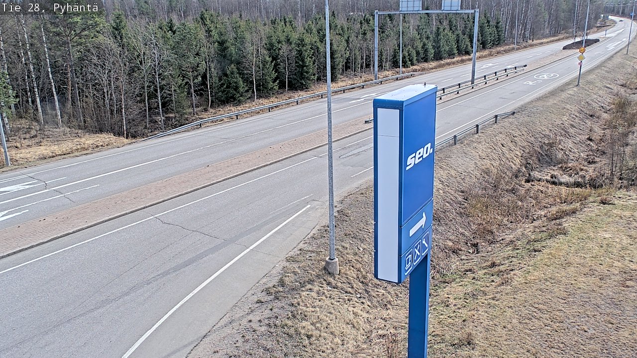 Kelikamerat Kuva Tie 28 Pyhäntä, Pyhäntä, Pohjois-Pohjanmaa