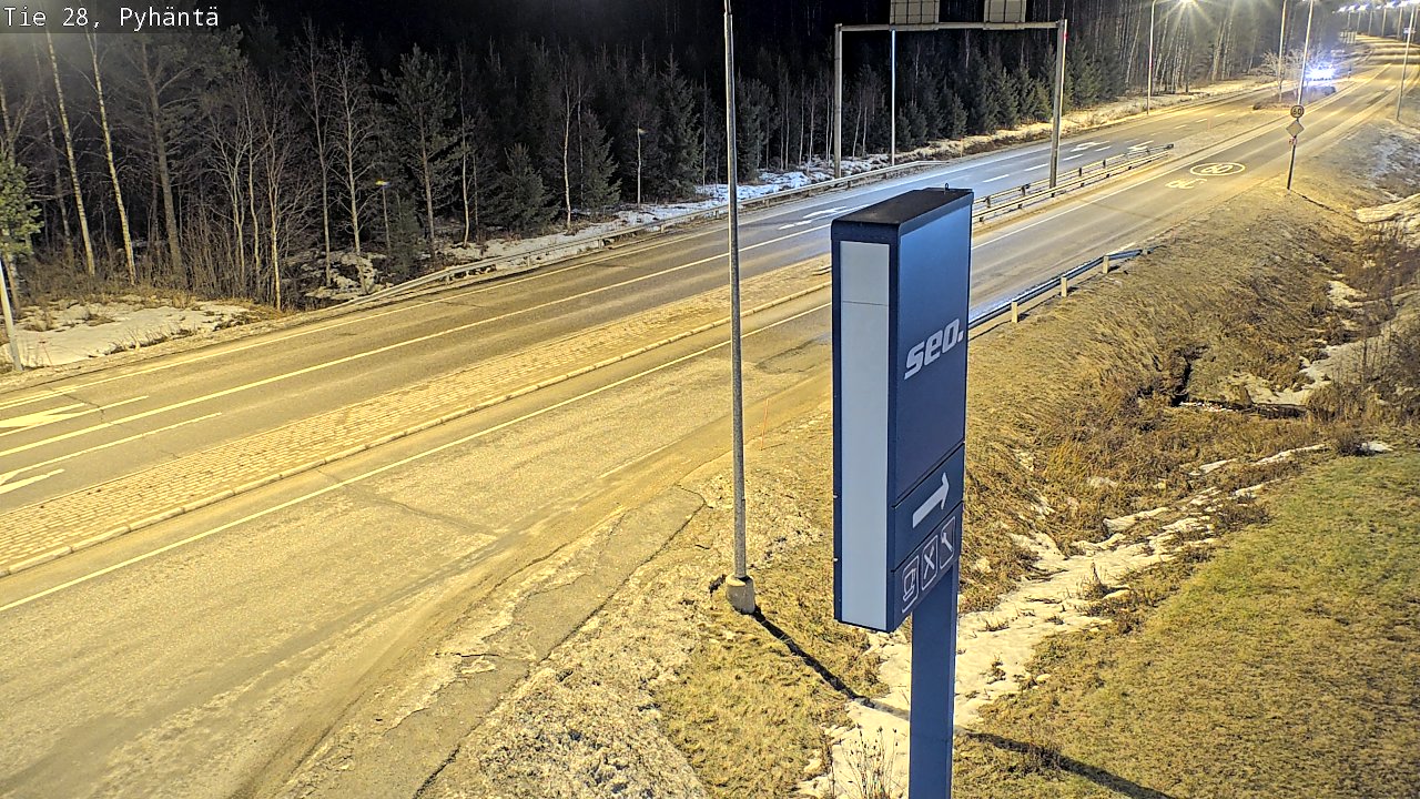 Kelikamerat Kuva Tie 28 Pyhäntä, Pyhäntä, Pohjois-Pohjanmaa