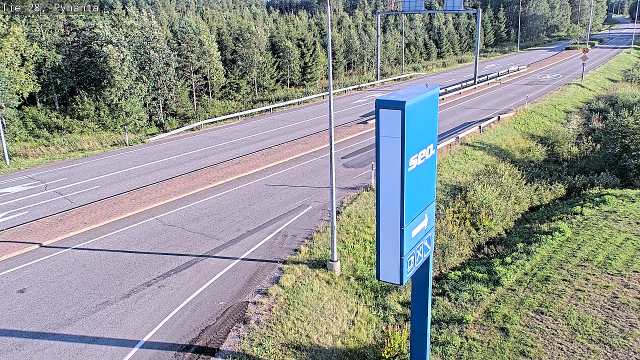 Kelikamerat Kuva Tie 28 Pyhäntä, Pyhäntä, Pohjois-Pohjanmaa