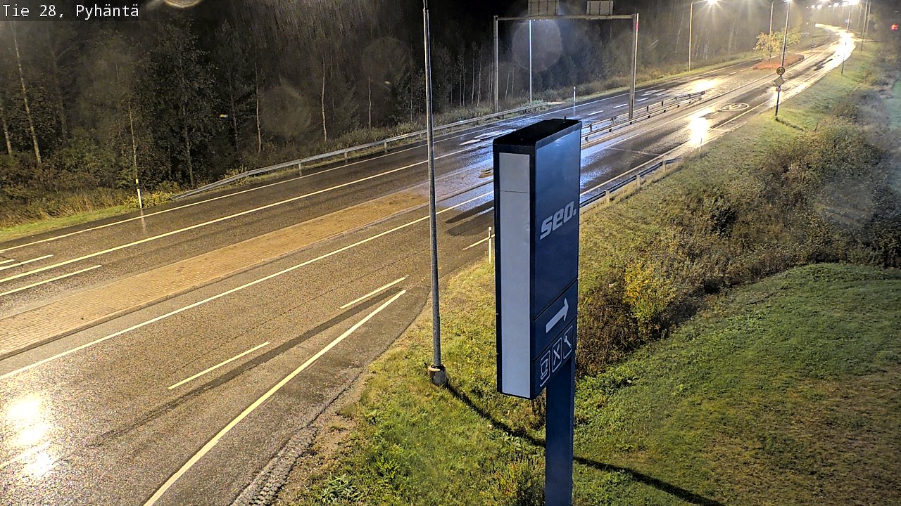 Kelikamerat Kuva Tie 28 Pyhäntä, Pyhäntä, Pohjois-Pohjanmaa