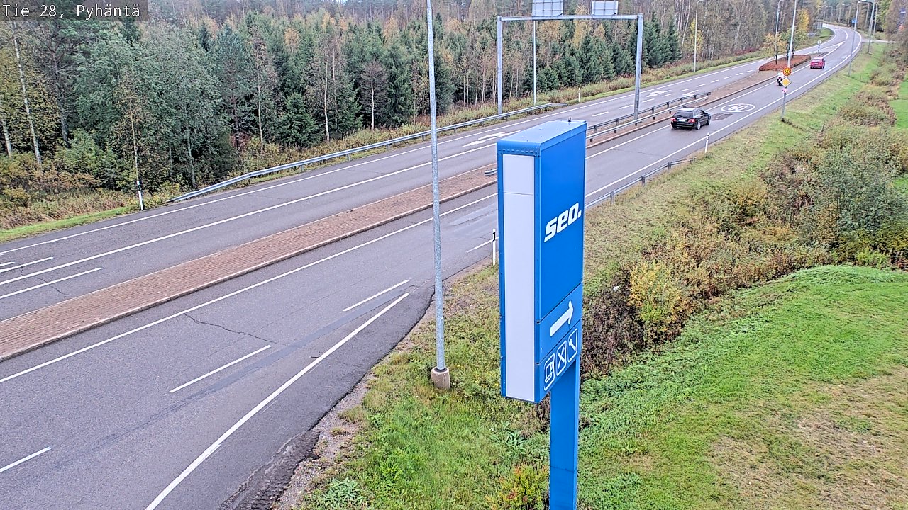 Kelikamerat Kuva Tie 28 Pyhäntä, Pyhäntä, Pohjois-Pohjanmaa