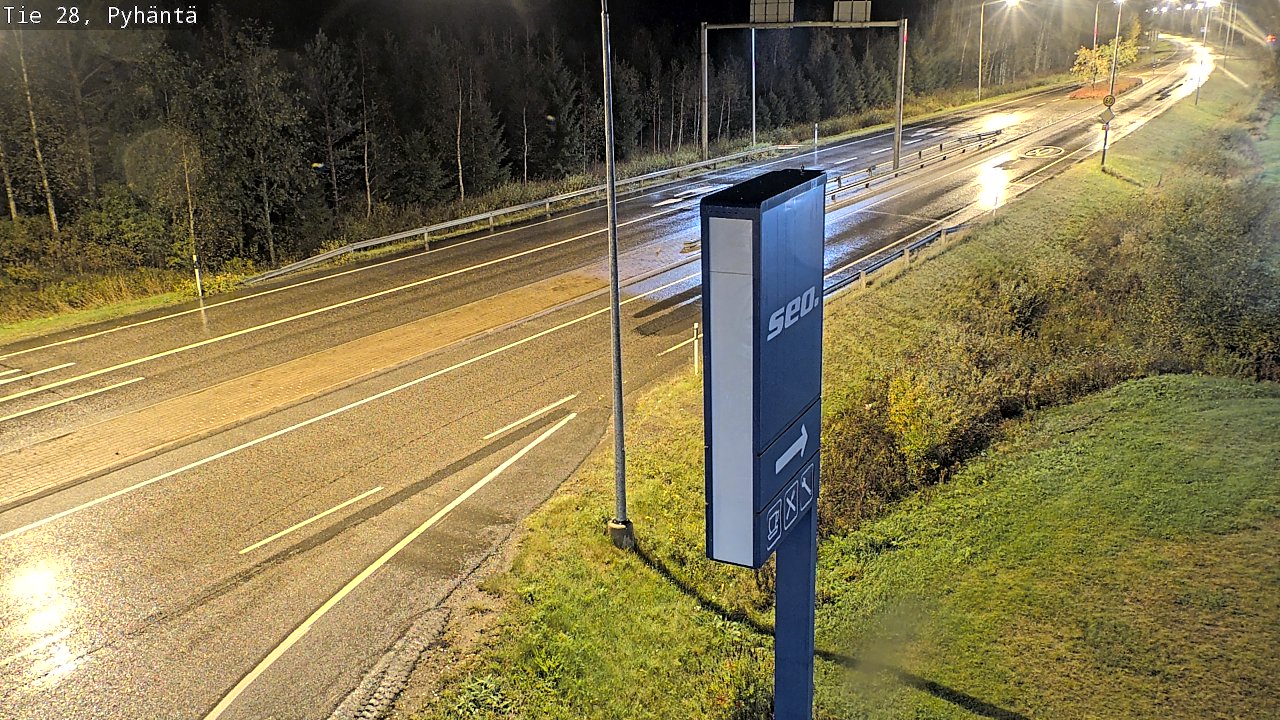 Kelikamerat Kuva Tie 28 Pyhäntä, Pyhäntä, Pohjois-Pohjanmaa