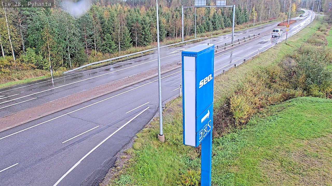 Kelikamerat Kuva Tie 28 Pyhäntä, Pyhäntä, Pohjois-Pohjanmaa