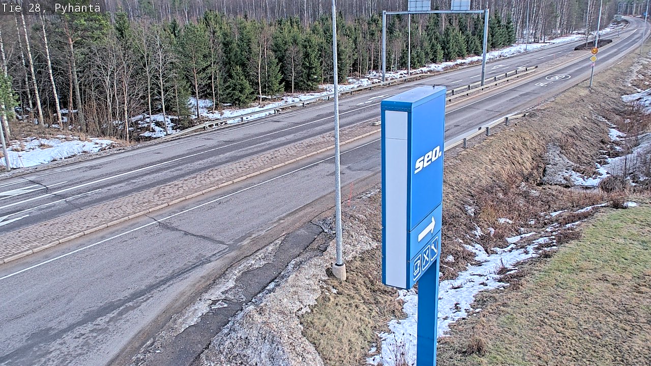 Kelikamerat Kuva Tie 28 Pyhäntä, Pyhäntä, Pohjois-Pohjanmaa