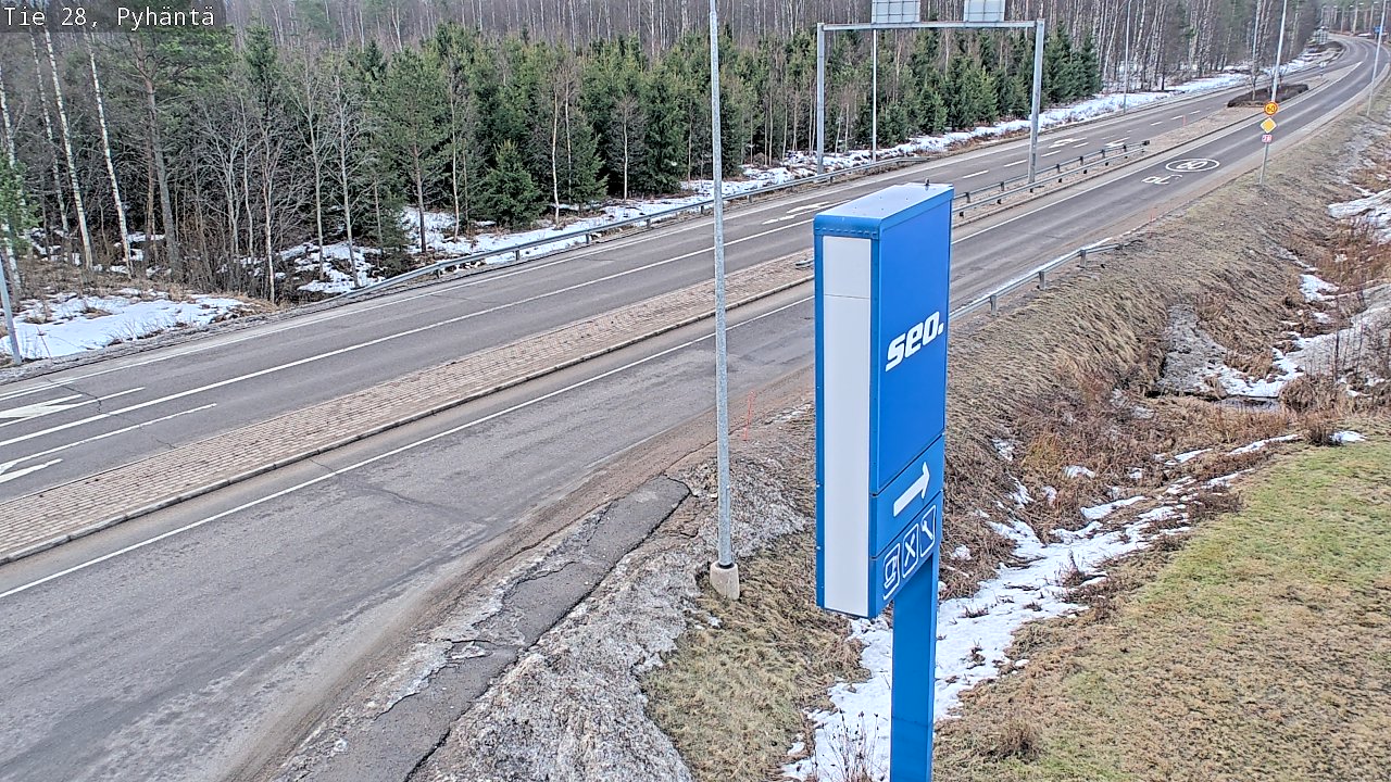 Kelikamerat Kuva Tie 28 Pyhäntä, Pyhäntä, Pohjois-Pohjanmaa