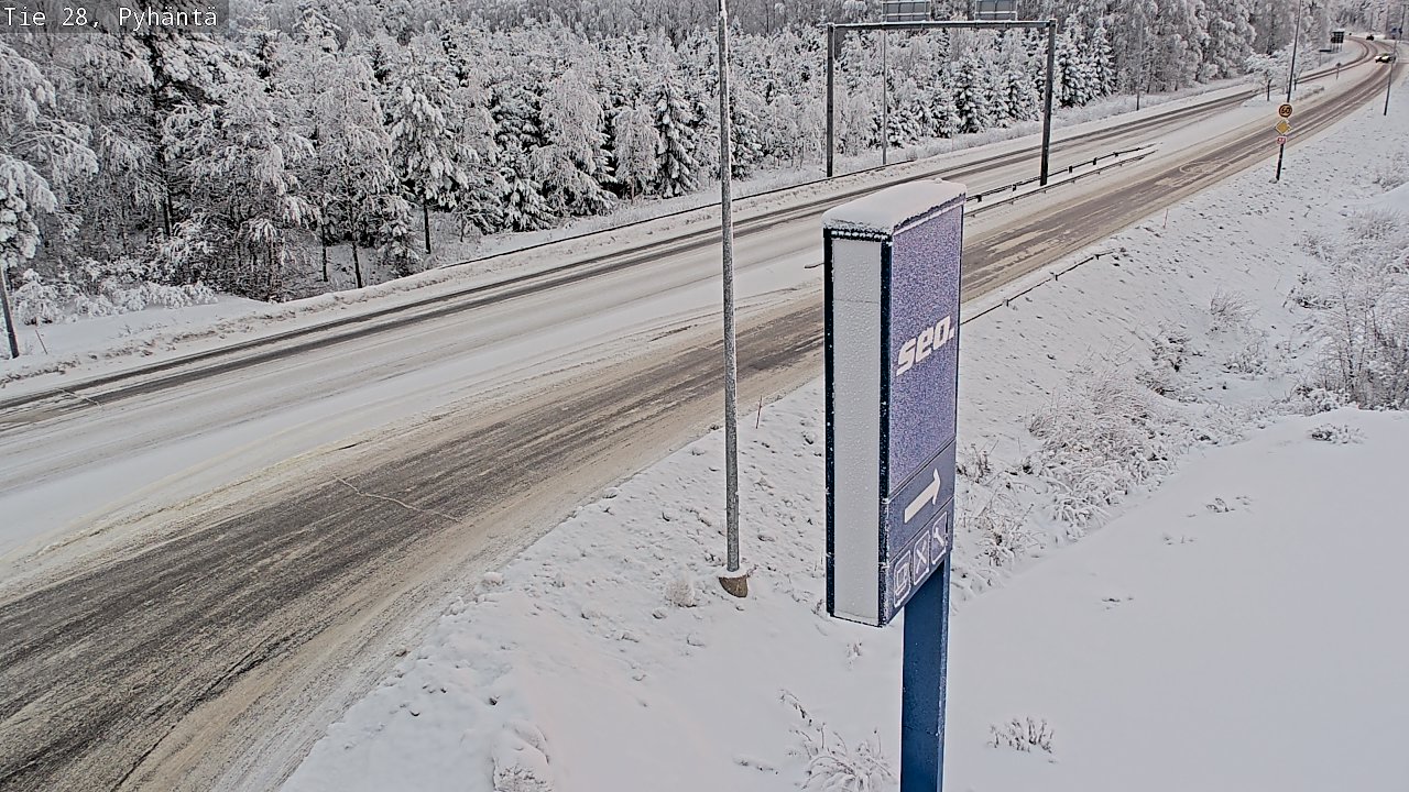 Kelikamerat Kuva Tie 28 Pyhäntä, Pyhäntä, Pohjois-Pohjanmaa