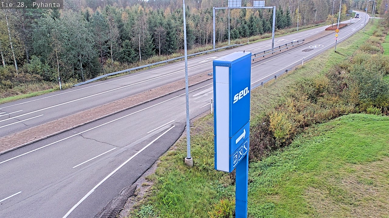Kelikamerat Kuva Tie 28 Pyhäntä, Pyhäntä, Pohjois-Pohjanmaa