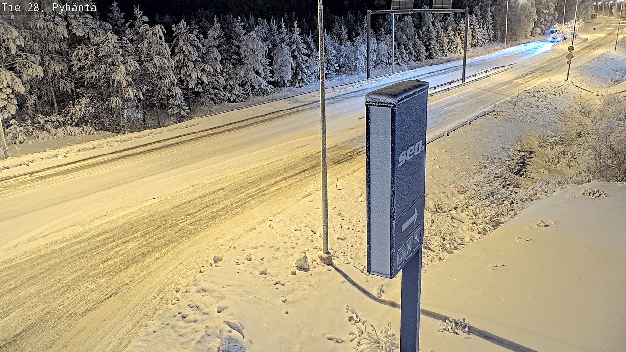 Kelikamerat Kuva Tie 28 Pyhäntä, Pyhäntä, Pohjois-Pohjanmaa
