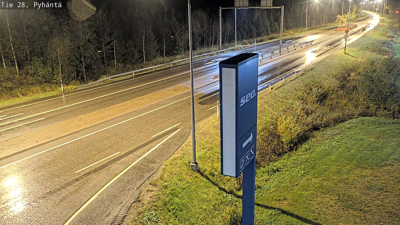 Kelikamerat Kuva Tie 28 Pyhäntä, Pyhäntä, Pohjois-Pohjanmaa