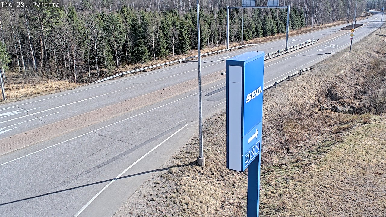 Kelikamerat Kuva Tie 28 Pyhäntä, Pyhäntä, Pohjois-Pohjanmaa