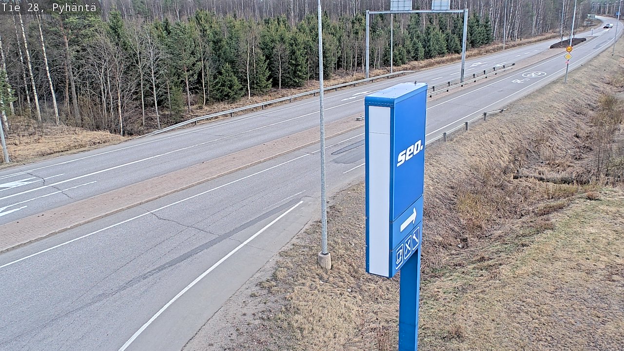 Kelikamerat Kuva Tie 28 Pyhäntä, Pyhäntä, Pohjois-Pohjanmaa