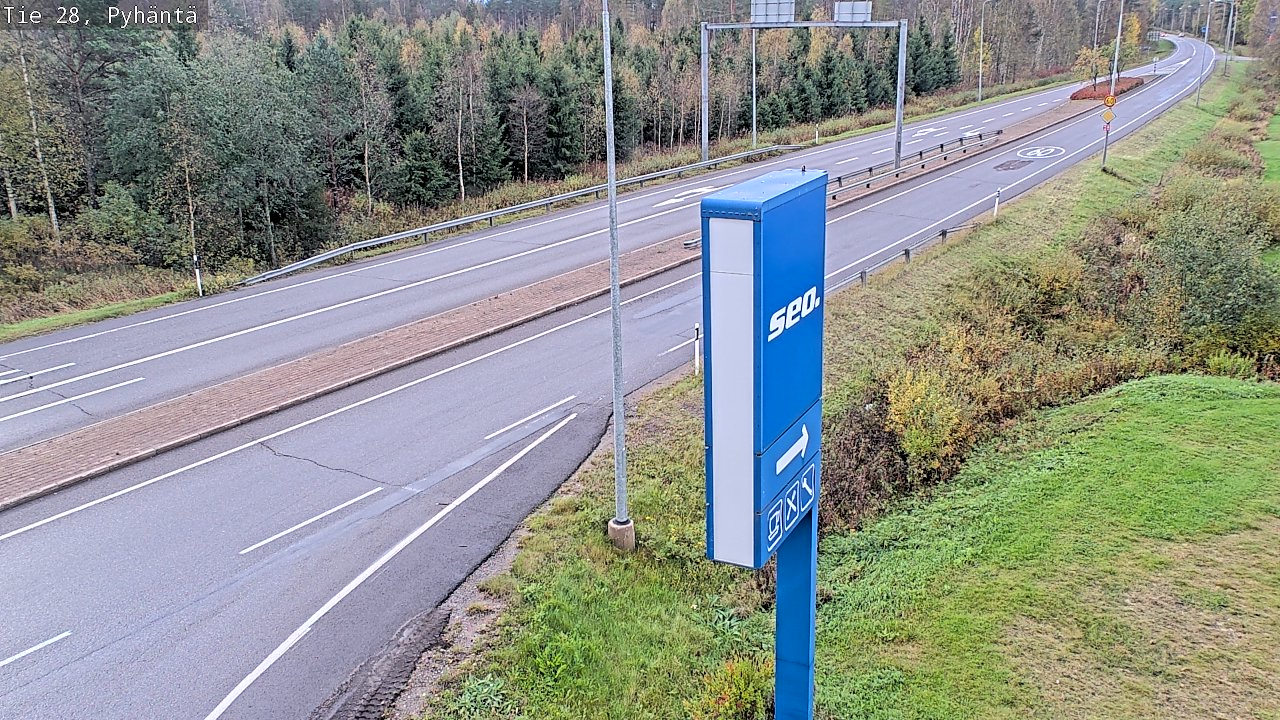 Kelikamerat Kuva Tie 28 Pyhäntä, Pyhäntä, Pohjois-Pohjanmaa