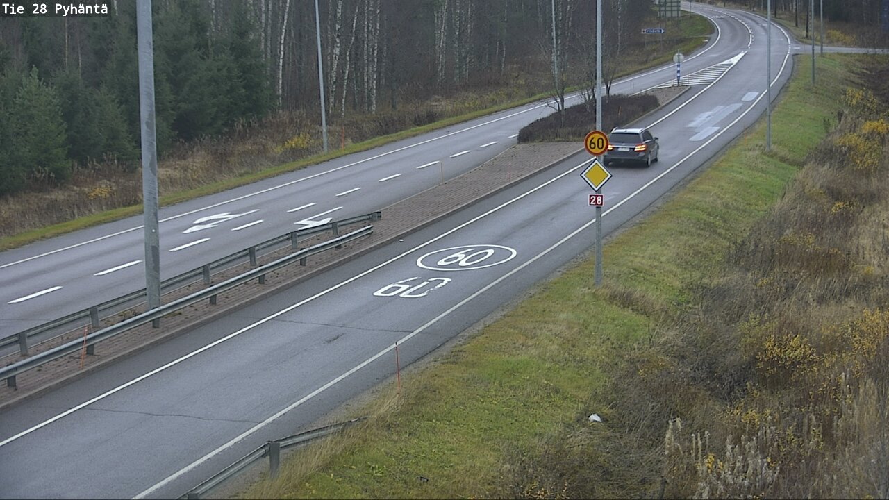 Kelikamerat Kuva Tie 28 Pyhäntä, Pyhäntä, Pohjois-Pohjanmaa