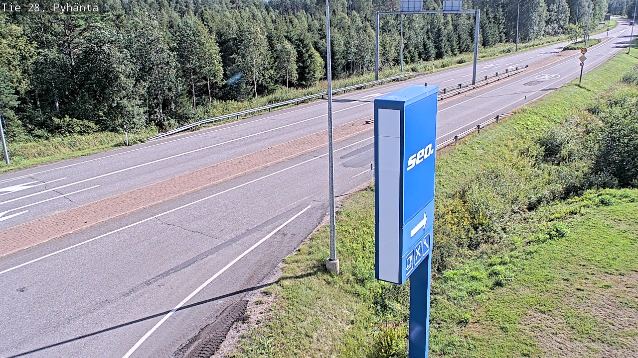 Kelikamerat Kuva Tie 28 Pyhäntä, Pyhäntä, Pohjois-Pohjanmaa