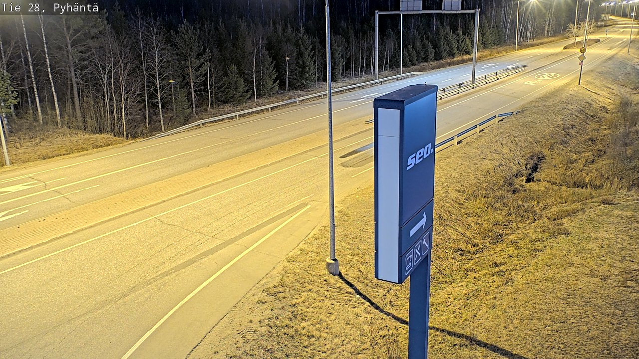 Kelikamerat Kuva Tie 28 Pyhäntä, Pyhäntä, Pohjois-Pohjanmaa