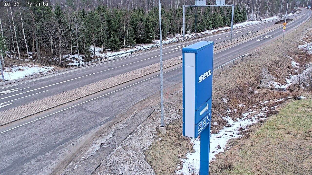 Kelikamerat Kuva Tie 28 Pyhäntä, Pyhäntä, Pohjois-Pohjanmaa