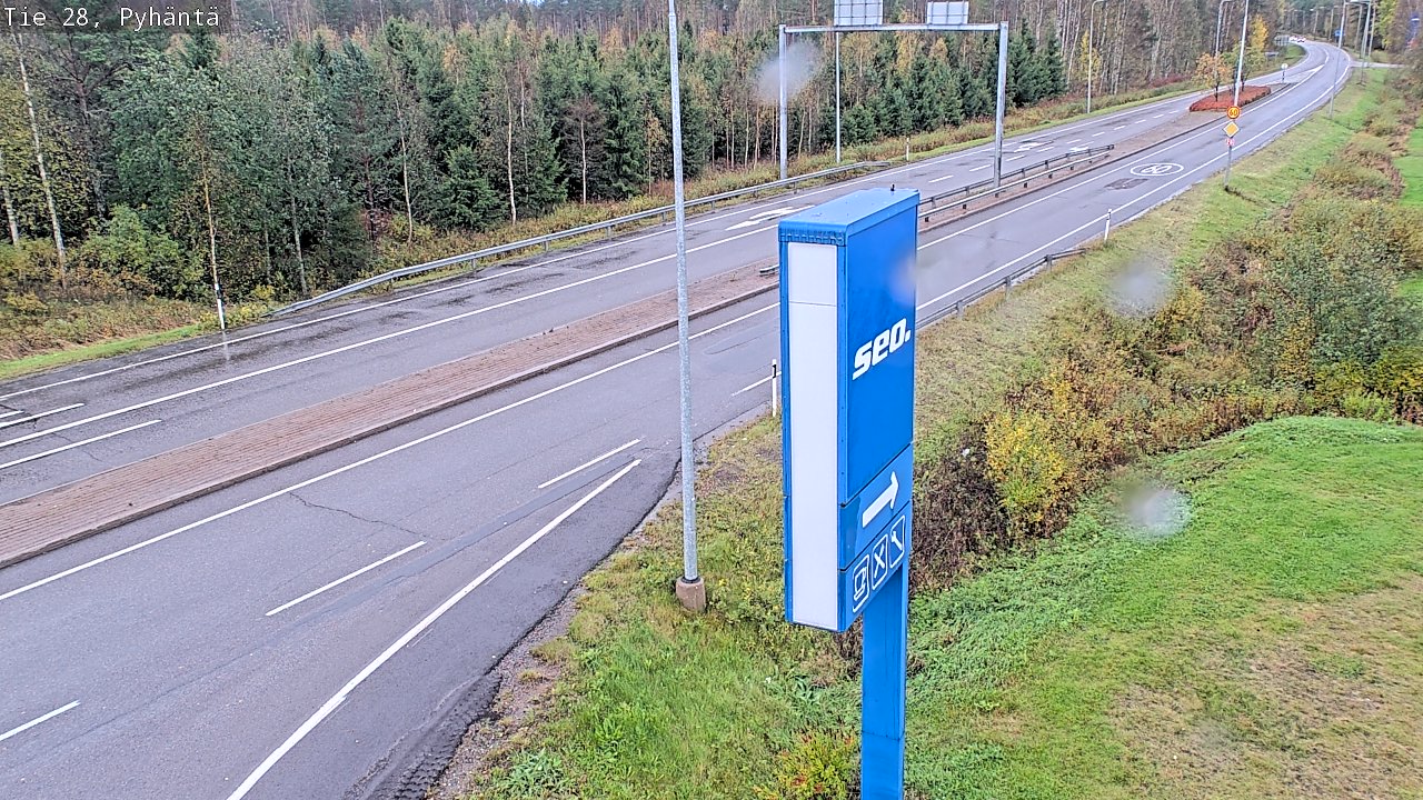 Weather Camera Image Väg 28 Pyhäntä, Pyhäntä, Pohjois-Pohjanmaa