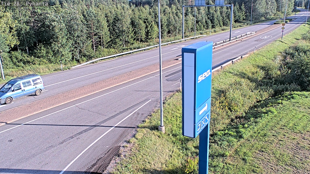 Kelikamerat Kuva Tie 28 Pyhäntä, Pyhäntä, Pohjois-Pohjanmaa