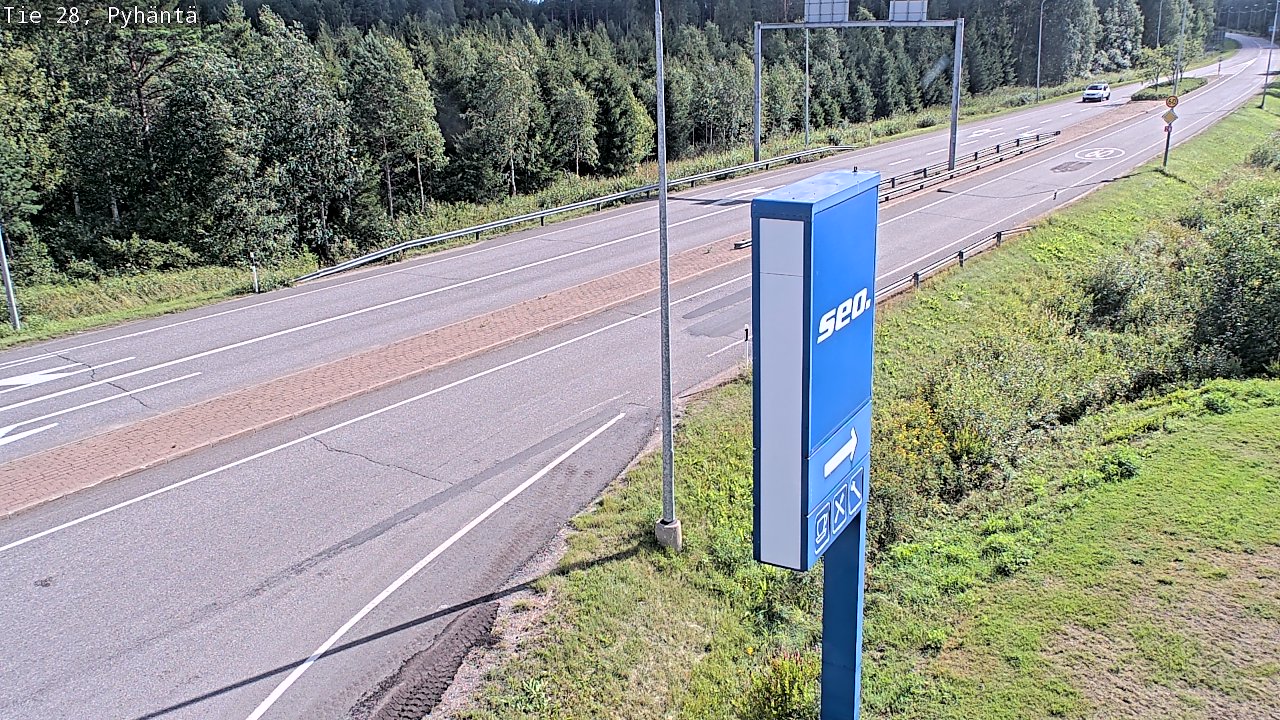 Kelikamerat Kuva Tie 28 Pyhäntä, Pyhäntä, Pohjois-Pohjanmaa