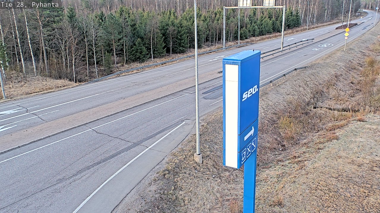 Kelikamerat Kuva Tie 28 Pyhäntä, Pyhäntä, Pohjois-Pohjanmaa
