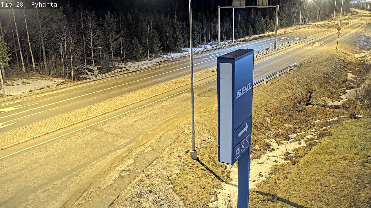 Kelikamerat Kuva Tie 28 Pyhäntä, Pyhäntä, Pohjois-Pohjanmaa