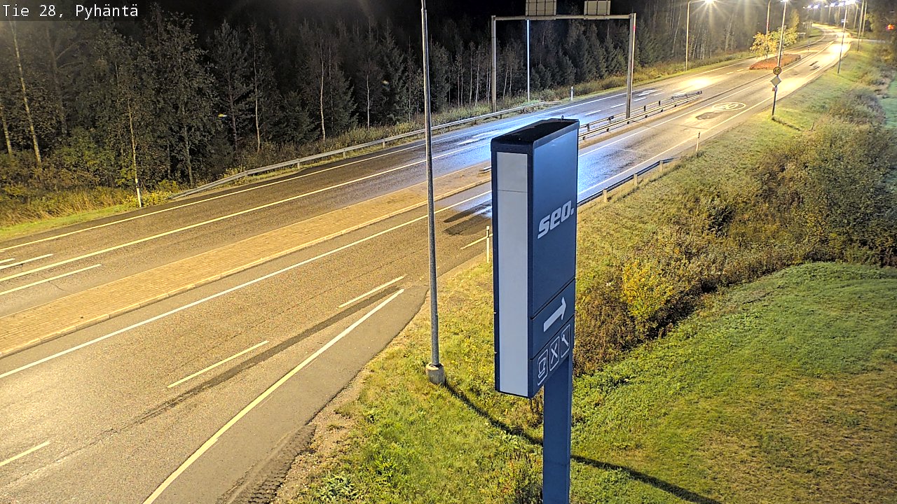 Kelikamerat Kuva Tie 28 Pyhäntä, Pyhäntä, Pohjois-Pohjanmaa