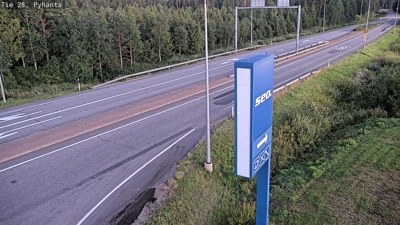 Kelikamerat Kuva Tie 28 Pyhäntä, Pyhäntä, Pohjois-Pohjanmaa