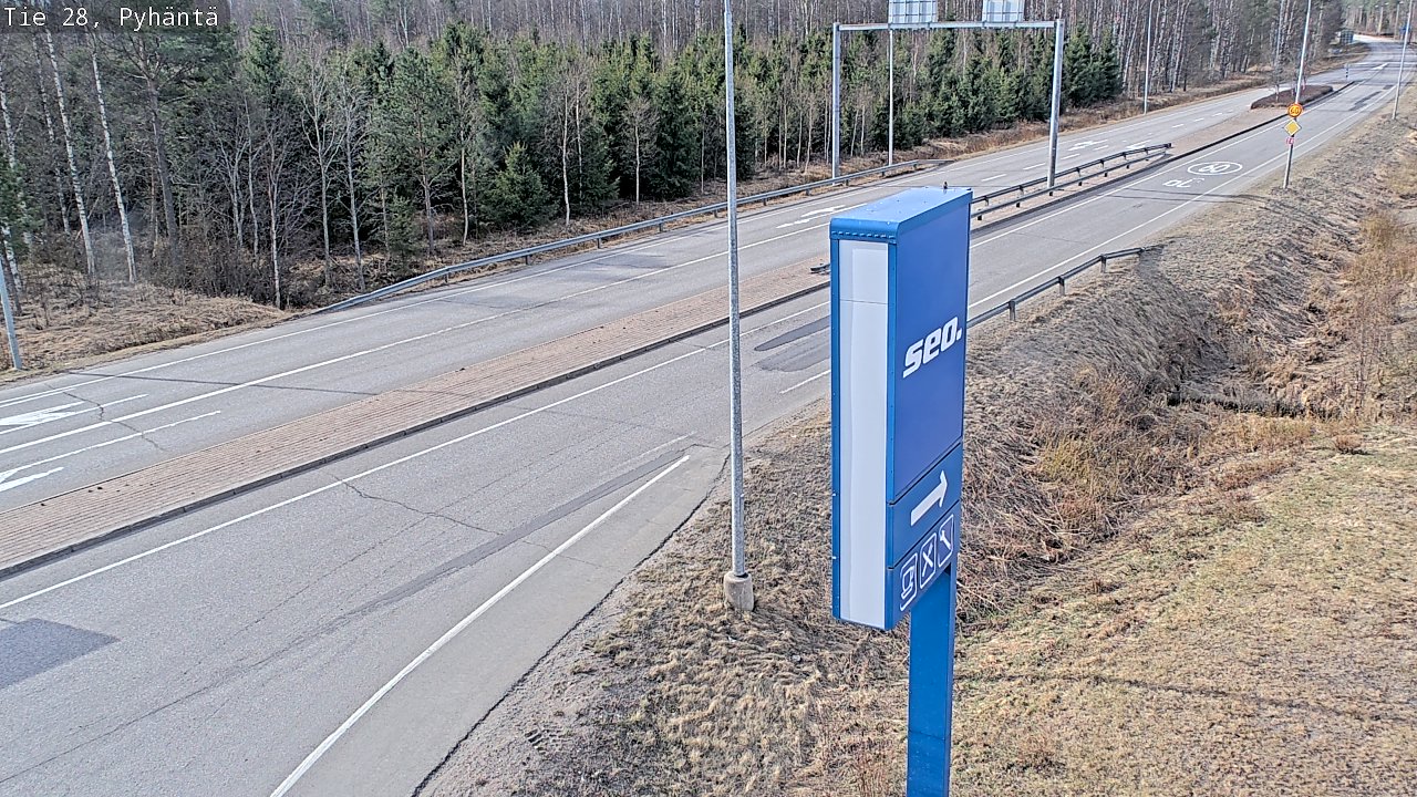 Kelikamerat Kuva Tie 28 Pyhäntä, Pyhäntä, Pohjois-Pohjanmaa