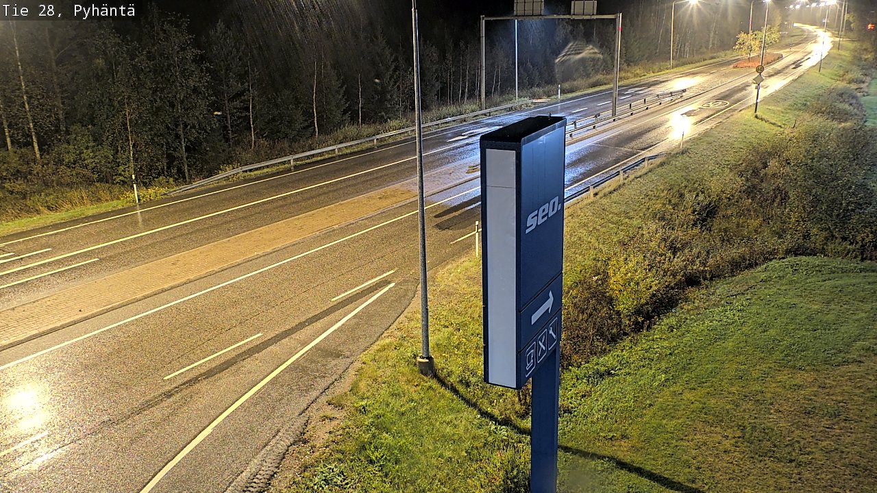 Kelikamerat Kuva Tie 28 Pyhäntä, Pyhäntä, Pohjois-Pohjanmaa