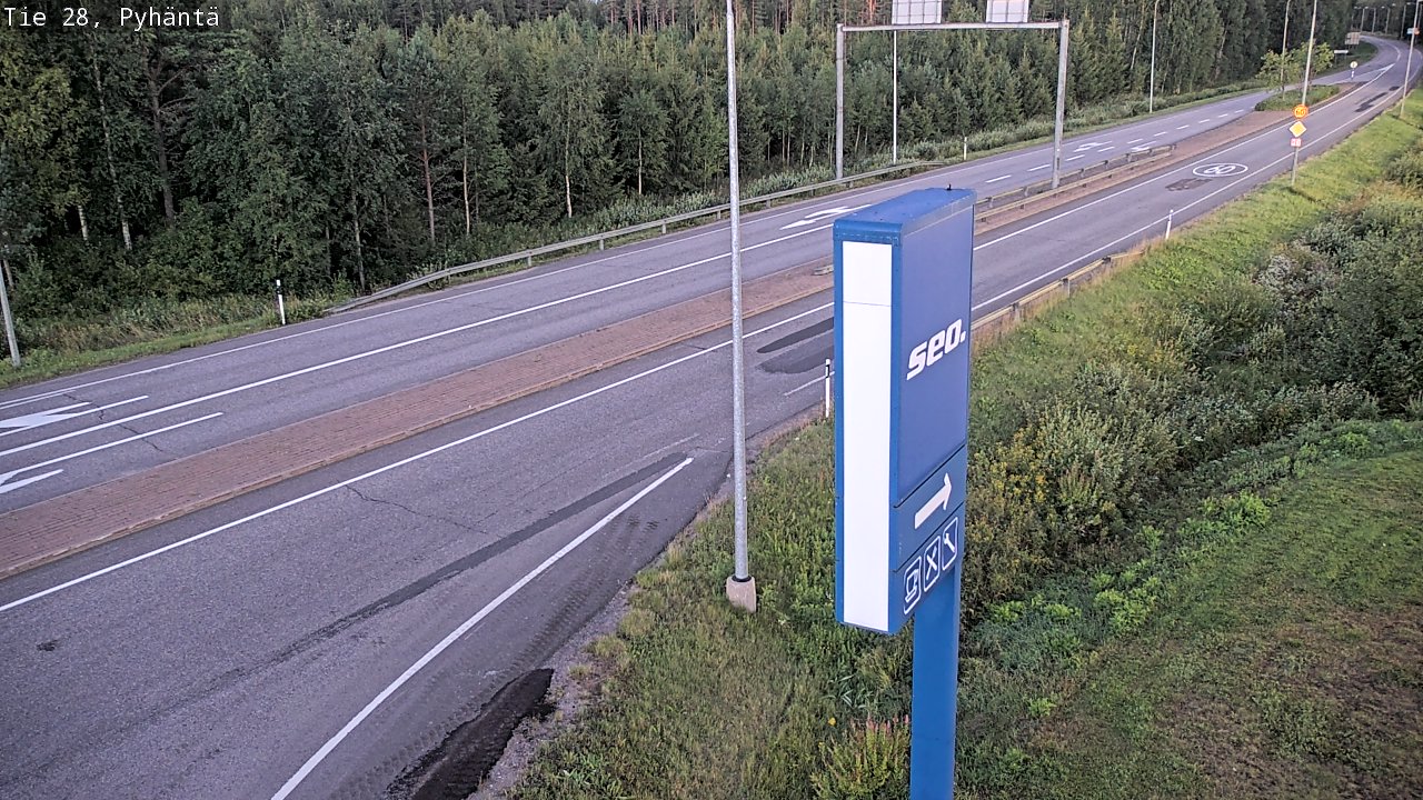 Kelikamerat Kuva Tie 28 Pyhäntä, Pyhäntä, Pohjois-Pohjanmaa