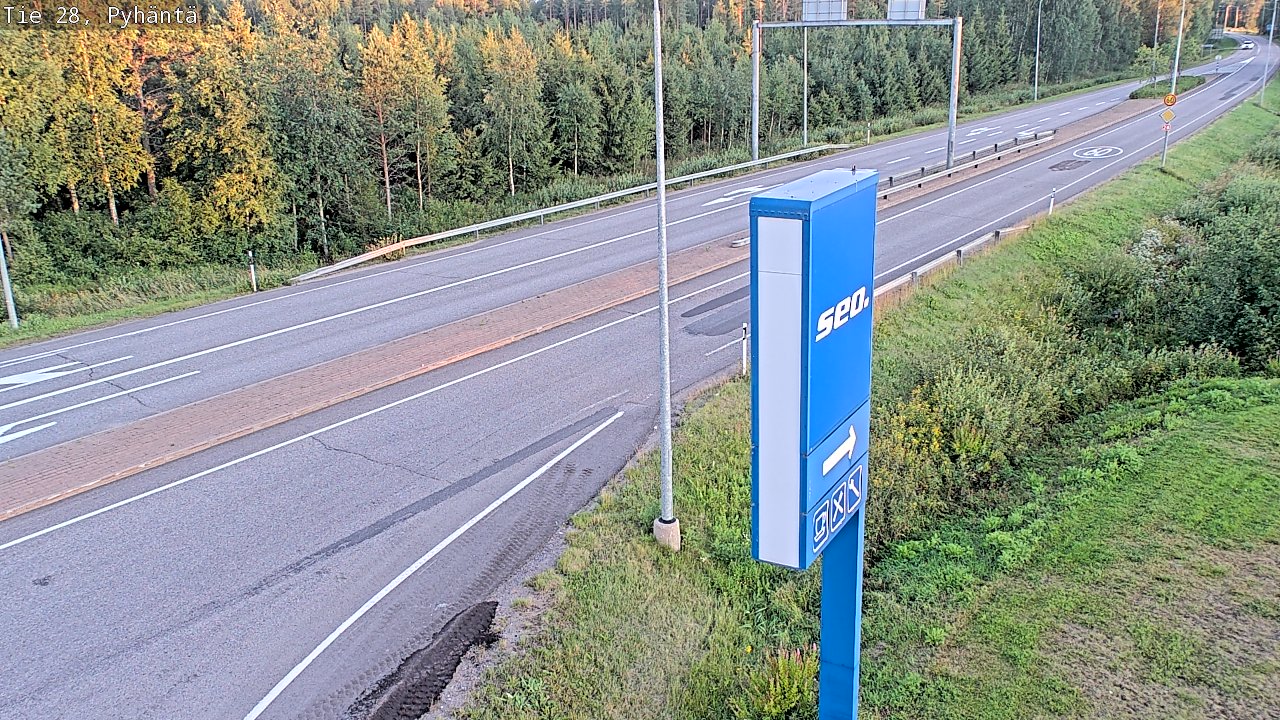 Kelikamerat Kuva Tie 28 Pyhäntä, Pyhäntä, Pohjois-Pohjanmaa