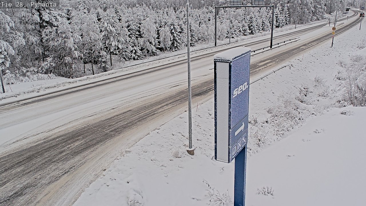 Kelikamerat Kuva Tie 28 Pyhäntä, Pyhäntä, Pohjois-Pohjanmaa