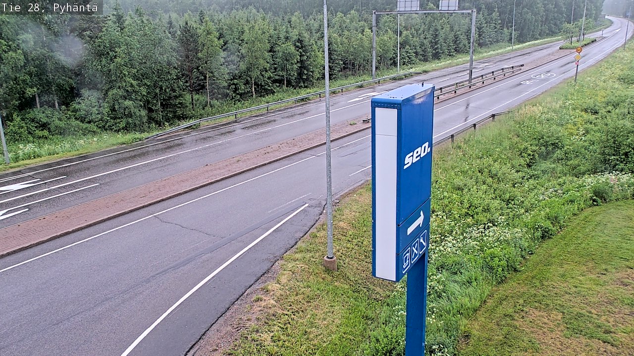 Kelikamerat Kuva Tie 28 Pyhäntä, Pyhäntä, Pohjois-Pohjanmaa