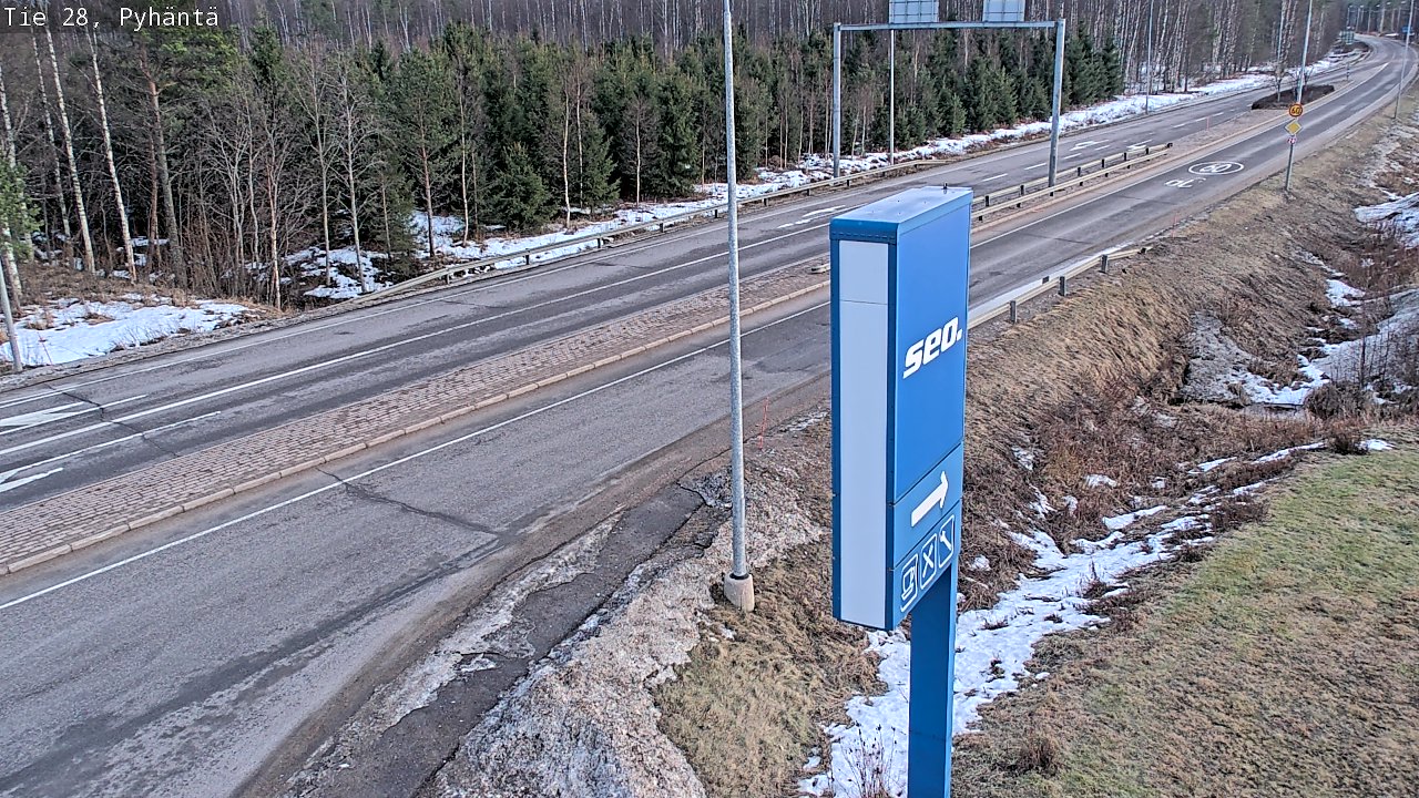 Kelikamerat Kuva Tie 28 Pyhäntä, Pyhäntä, Pohjois-Pohjanmaa