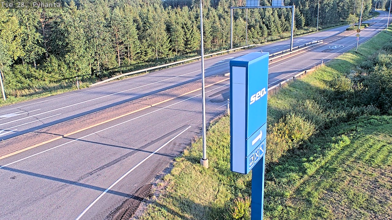 Kelikamerat Kuva Tie 28 Pyhäntä, Pyhäntä, Pohjois-Pohjanmaa