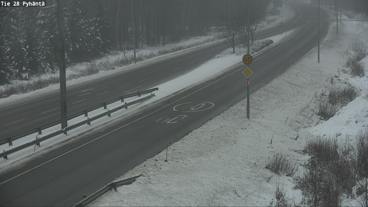 Weather Camera Image Road 28 Pyhäntä, Pyhäntä, Pohjois-Pohjanmaa
