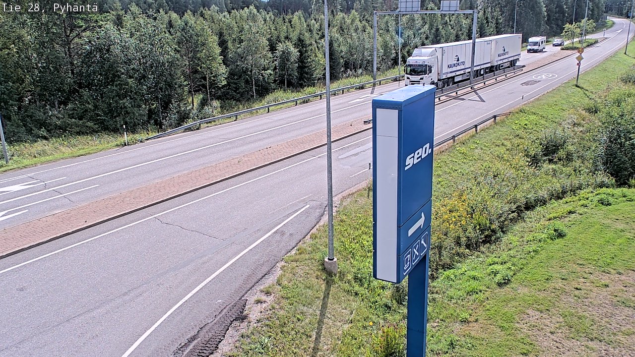 Kelikamerat Kuva Tie 28 Pyhäntä, Pyhäntä, Pohjois-Pohjanmaa