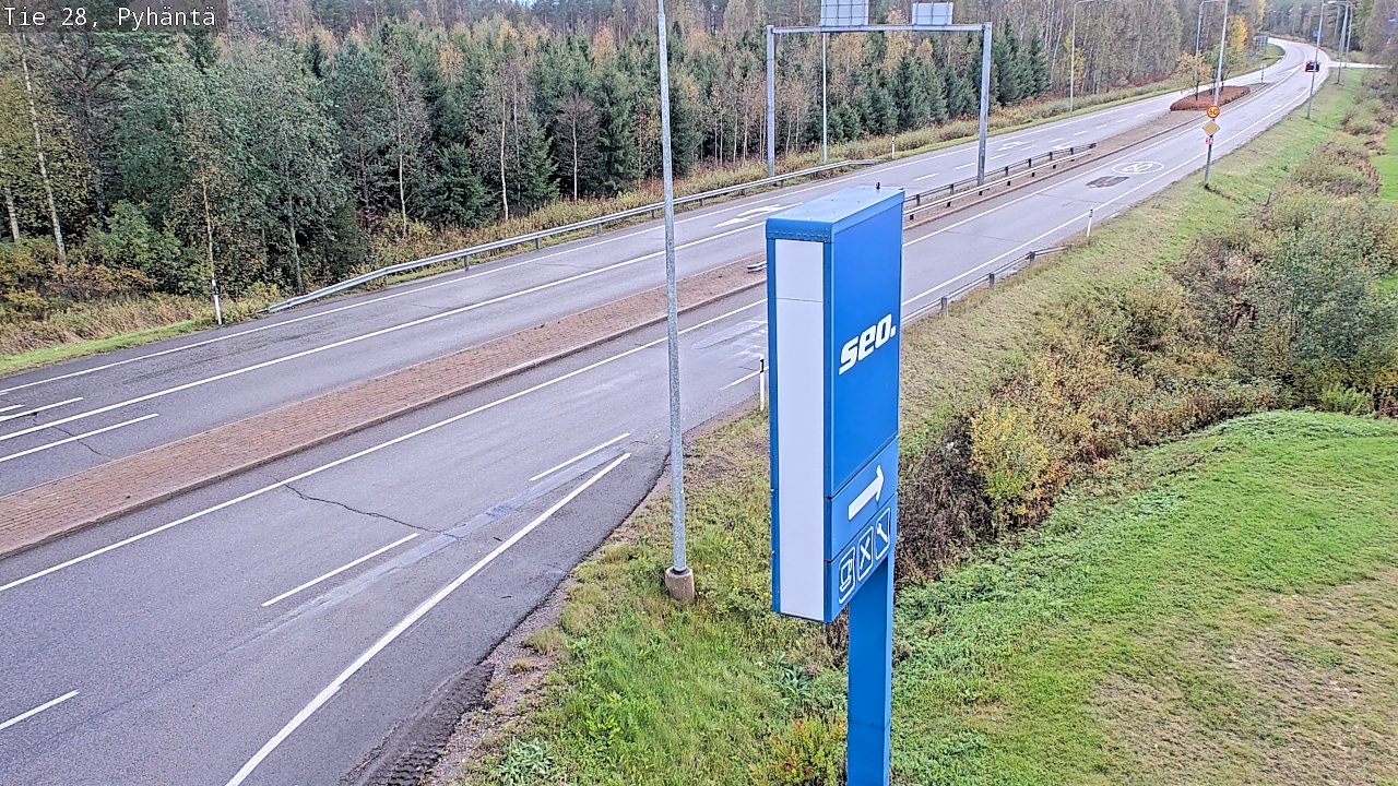 Kelikamerat Kuva Tie 28 Pyhäntä, Pyhäntä, Pohjois-Pohjanmaa