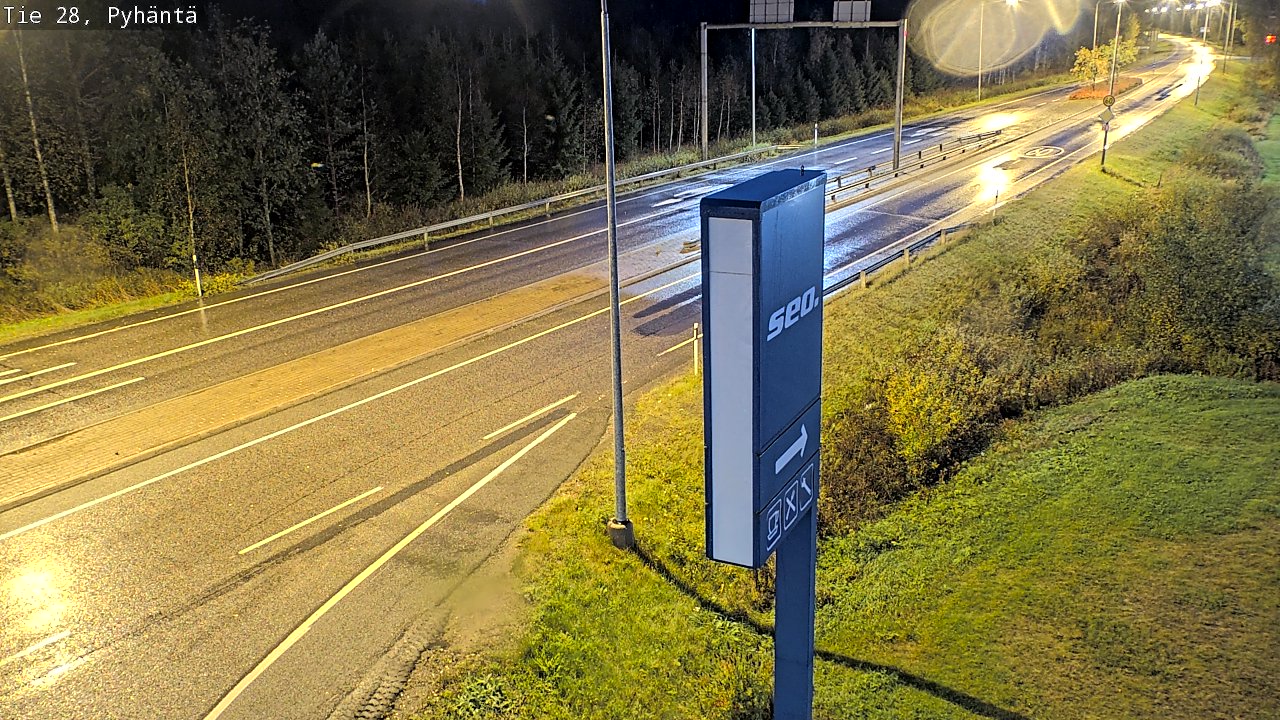 Kelikamerat Kuva Tie 28 Pyhäntä, Pyhäntä, Pohjois-Pohjanmaa