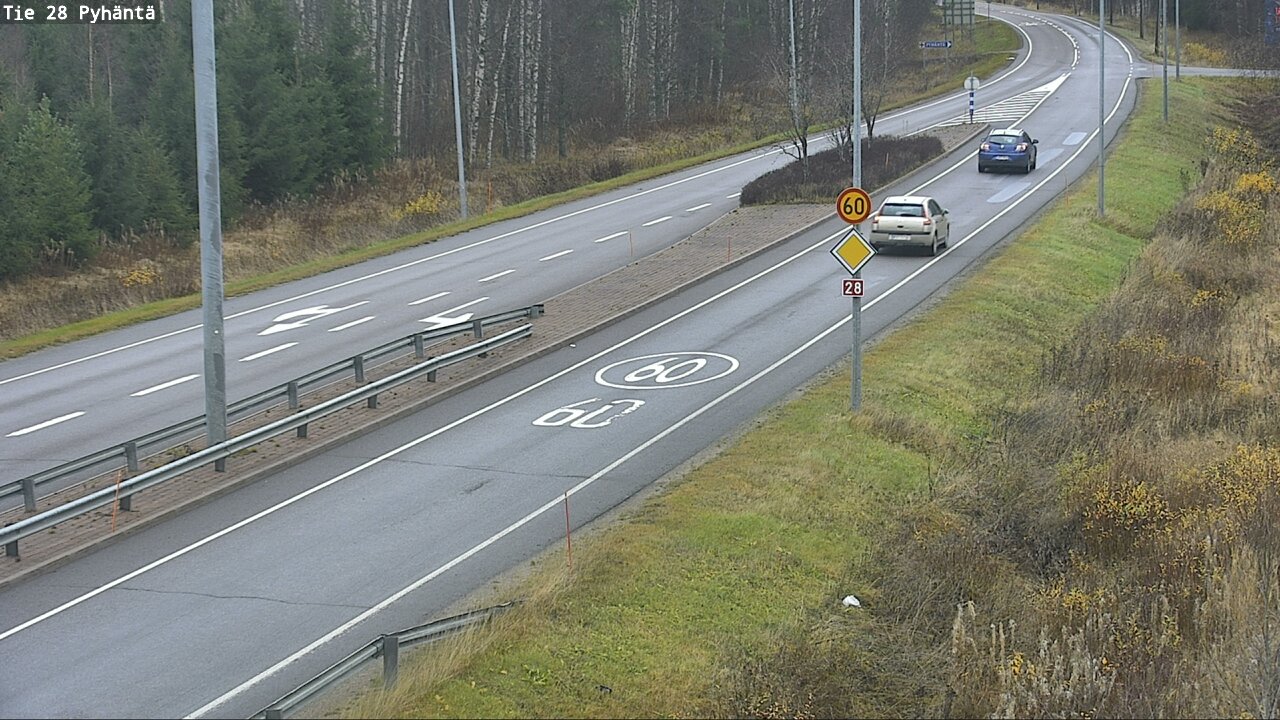 Kelikamerat Kuva Tie 28 Pyhäntä, Pyhäntä, Pohjois-Pohjanmaa