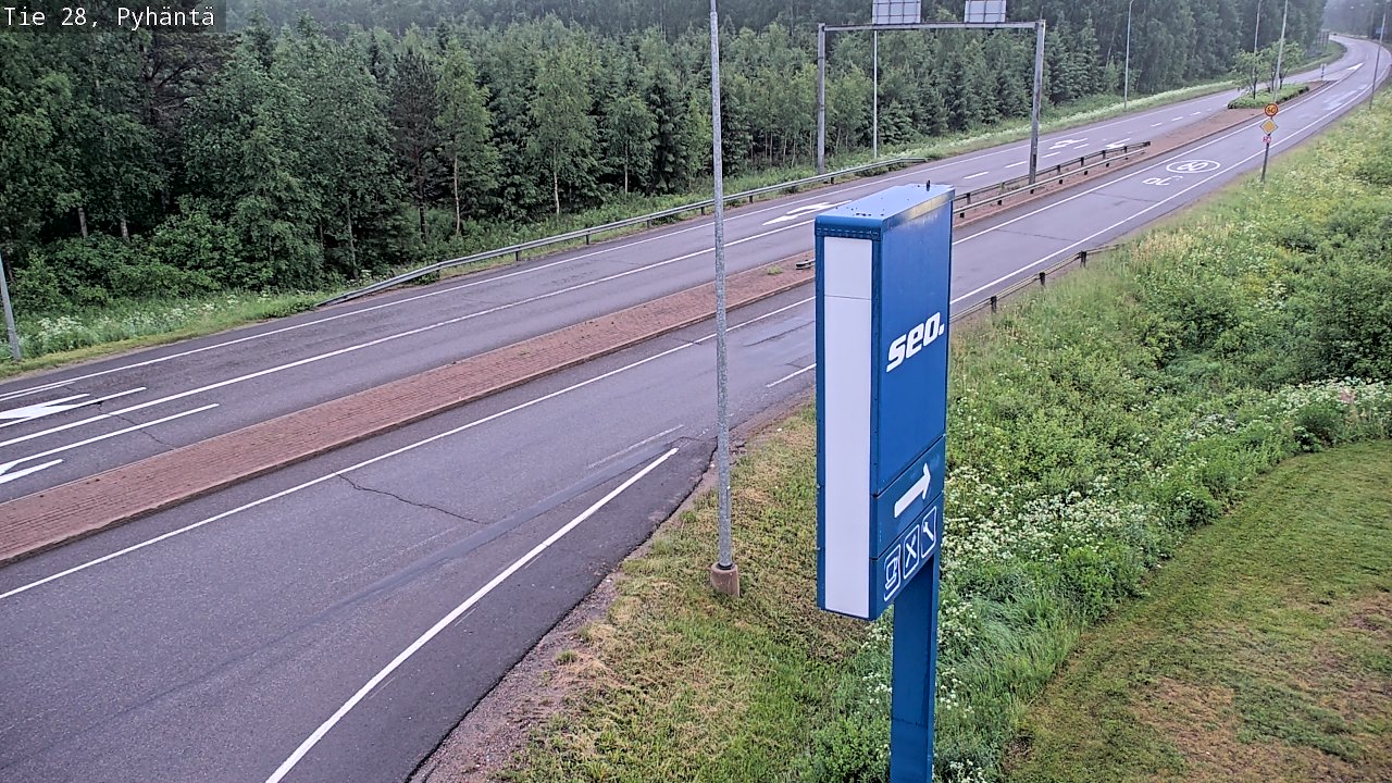 Kelikamerat Kuva Tie 28 Pyhäntä, Pyhäntä, Pohjois-Pohjanmaa