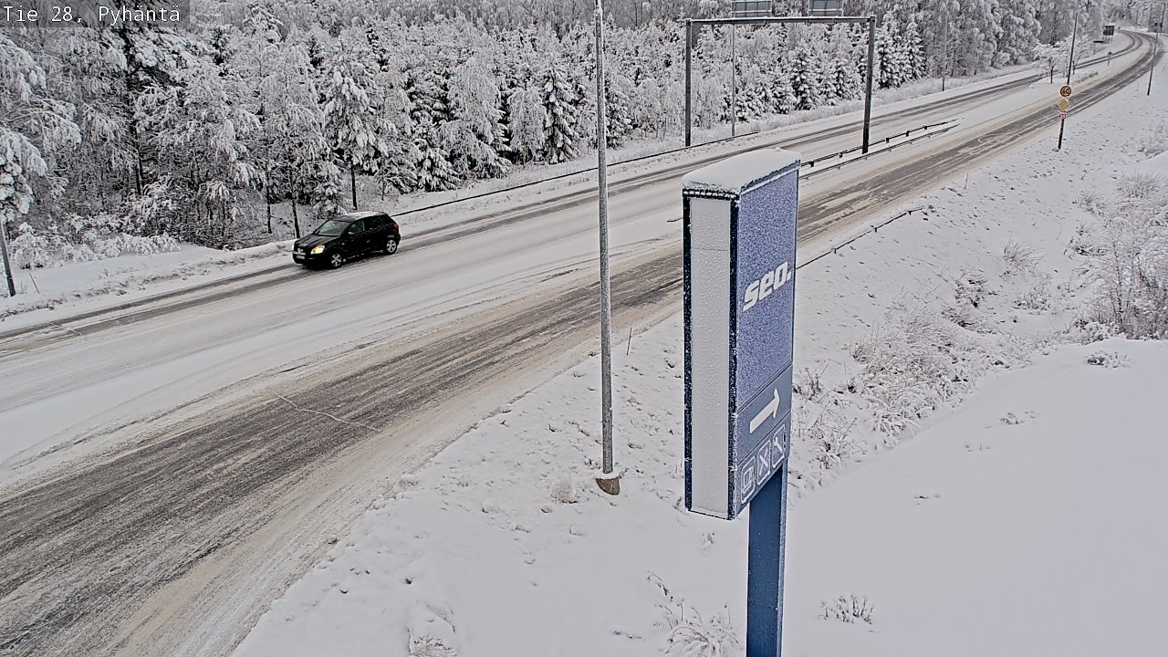 Kelikamerat Kuva Tie 28 Pyhäntä, Pyhäntä, Pohjois-Pohjanmaa