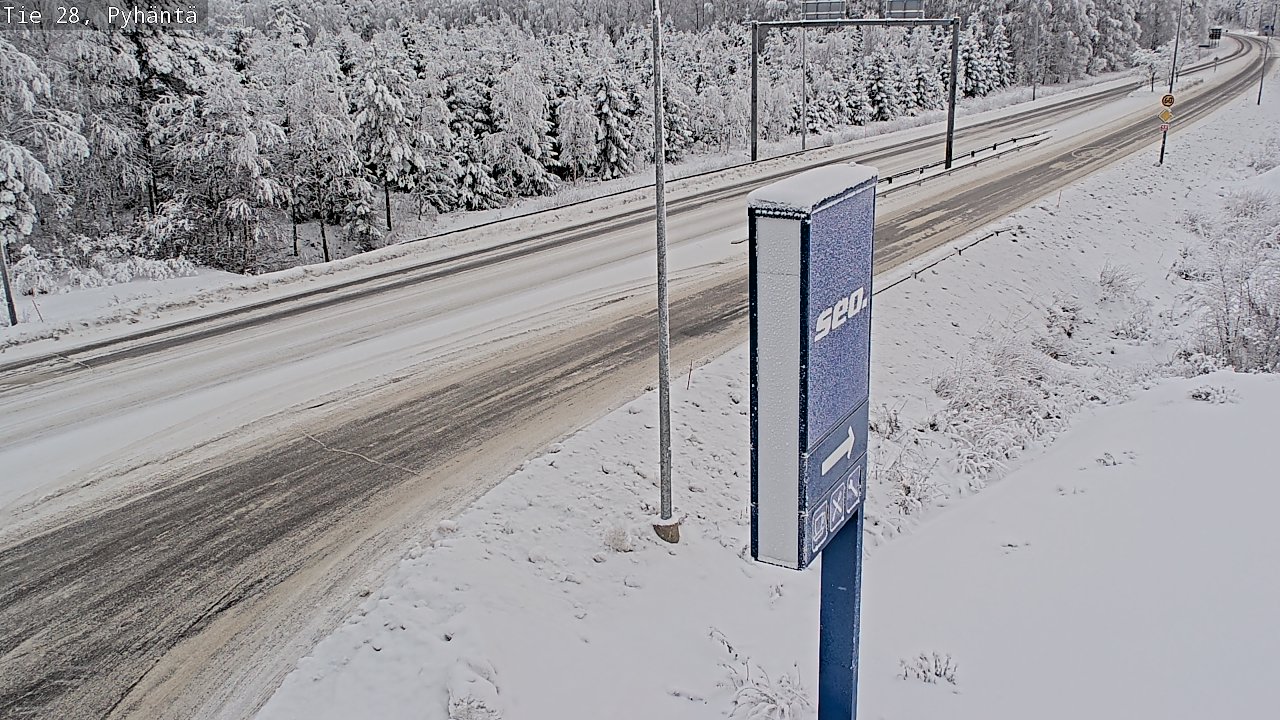 Kelikamerat Kuva Tie 28 Pyhäntä, Pyhäntä, Pohjois-Pohjanmaa